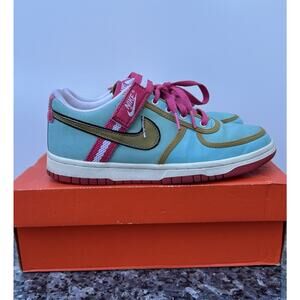 Nike Vandal Low GS Paradise Aqua Flamingo 315419-471 Youth Sz 5.5